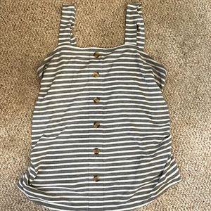 Isabel maternity ribbed tank. Large